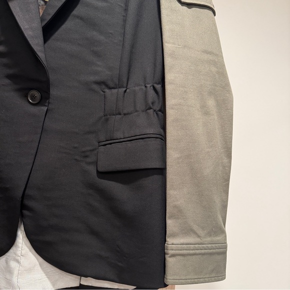 Veronica Beard Black and Green Dickey Blazer Jacket - Size 10 - Picture 10 of 16